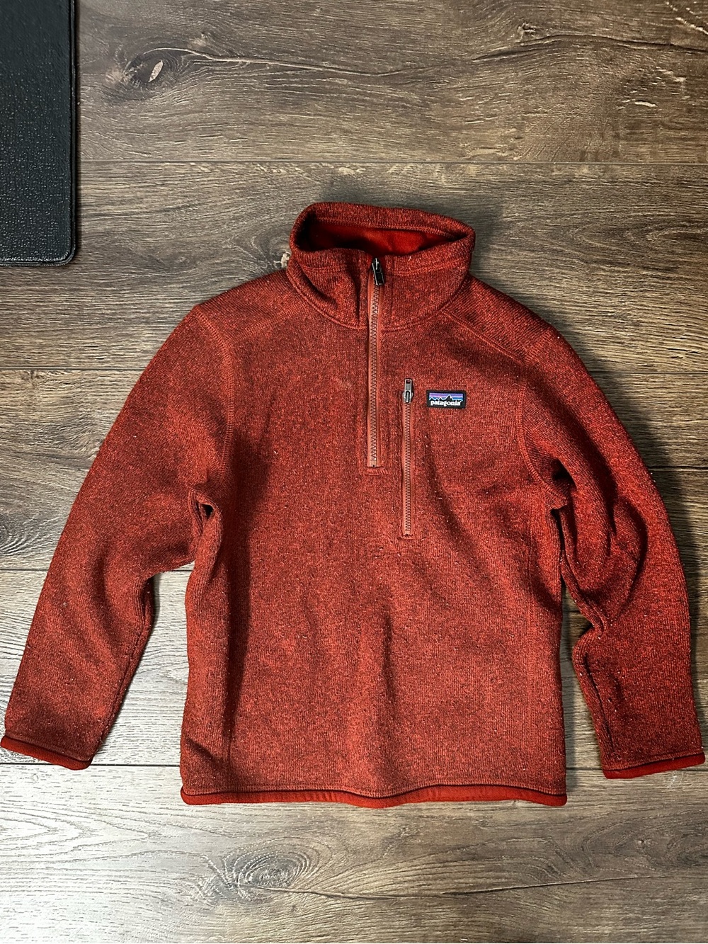 Patagonia Kids' Better Sweater 1/4 Zip Barn Red Size Small 7-8